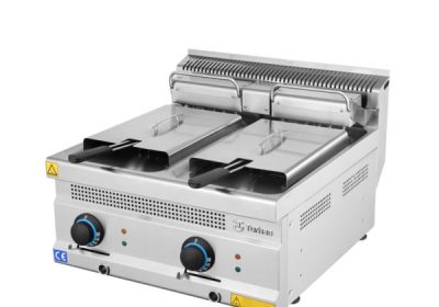 FRITEUSE ELECTRIQUE 8+8 LITRES 600x630x300 MODEL TC.6FE600 ESTUFA TURHAN CELIK – TURQUIE