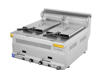 FRITEUSE GAZ 12+12 LITRES 600x630x300 MODEL TC.6FG600 ESTUFA TURHAN CELIK – TURQUIE
