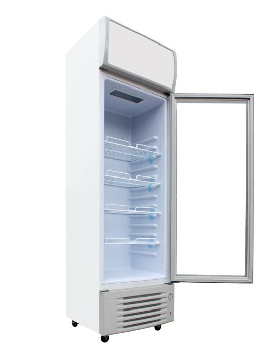 armoire réfrigérée 1 porte vitrée d’exposition positive 300l