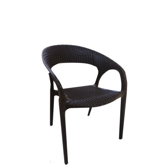 chaise en plastique kobra avec accoudoirs