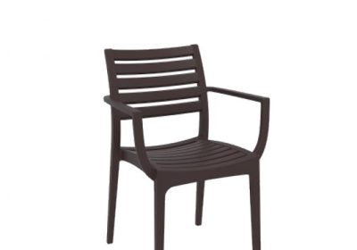 chaise en pvc avec accoudoirs artimis