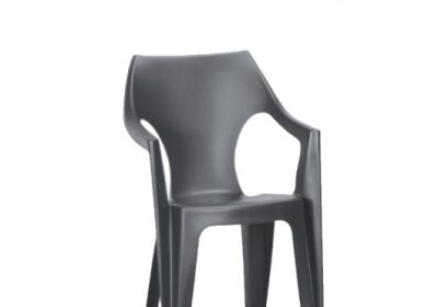 chaise en pvc avec accoudoirs dante