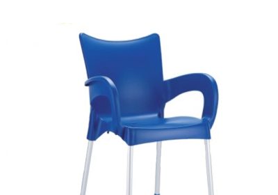 chaise en pvc avec accoudoirs roma