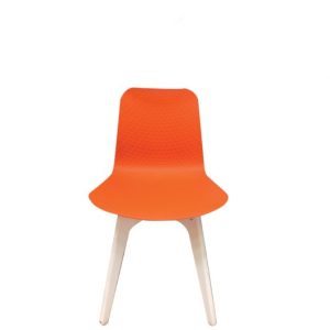 chaise en pvc pieds en bois sans accoudoirs palome 300x300