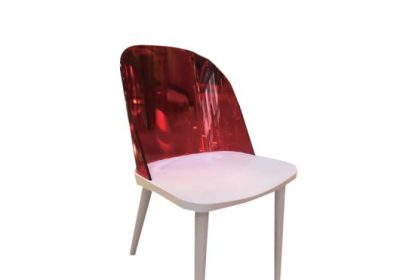 chaise en pvc sans accoudoirs crystalux