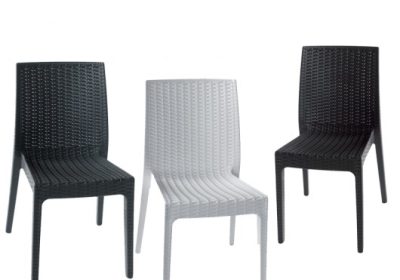 chaise en pvc sans accoudoirs selene