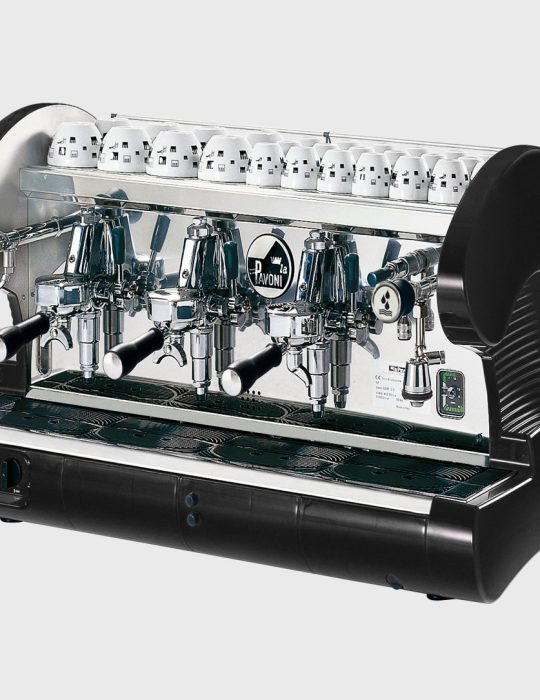 machine a café 3 groupes remplissage auto noir bar3sn la pavoni – italie