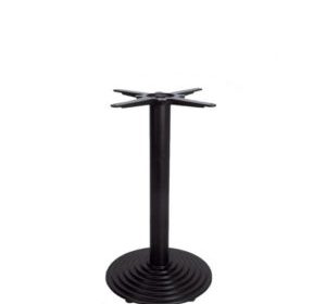 pied de table en fonte bas rond tige rond