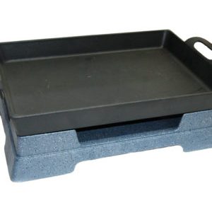 Plaque en fonte avec support en alu d 22 22