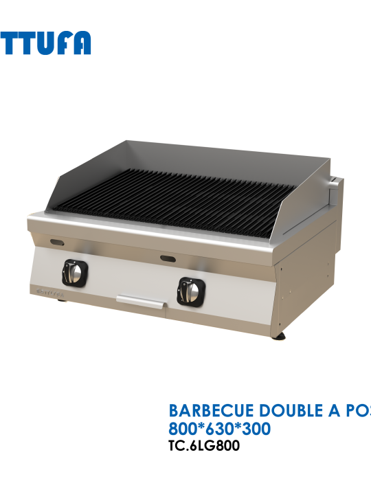 BARBECUE DOUBLE A POSER 800x630x300 TC.6LG800