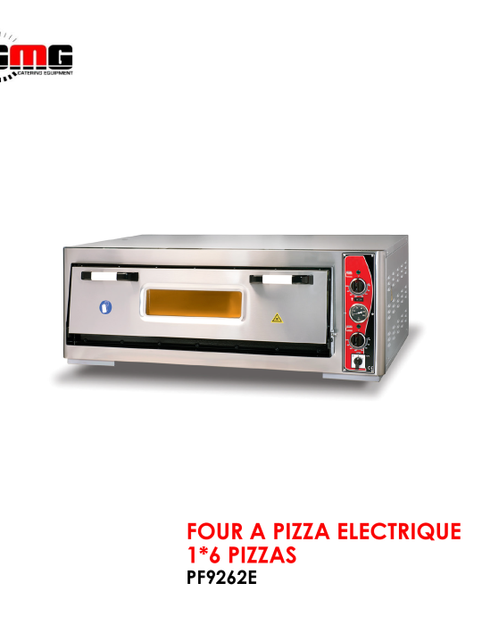 FOUR A PIZZA ELECTRIQUE 1-6 PIZZAS PF9262E