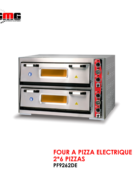 FOUR A PIZZA ELECTRIQUE 2-6 PIZZAS PF9262DE