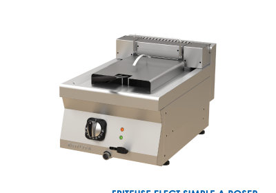 FRITEUSE ELECT SIMPLE A POSER 8L 380V 400x630x300 TC.6FE400