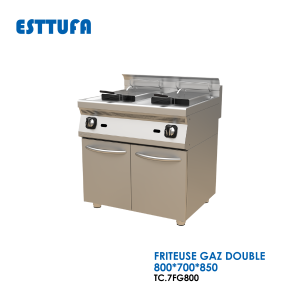 FRITEUSE GAZ DOUBLE 800x700x850 TC.7FG800 300x300