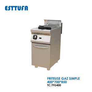 FRITEUSE GAZ SIMPLE 400x700x850 TC.7FG400 300x300