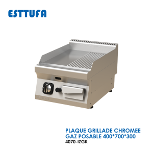 PLAQUE GRILLADE CHROMEE GAZ POSABLE 4070 IZGK 300x300