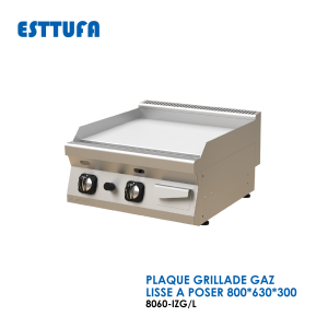 PLAQUE GRILLADE GAZ LISSE A POSER 800x630x300 8060 IZG L 300x300