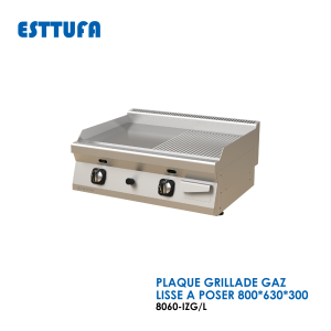 PLAQUE GRILLADE GAZ LISSE A POSER 8060 IZG L 300x300