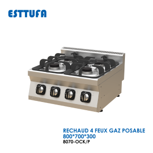 RECHAUD 4 FEUX GAZ POSABLE 8070 OCK P 300x300