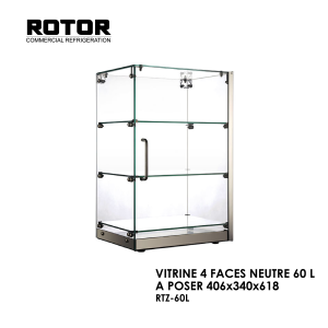 VITRINE 4 FACES NEUTRE 60 L A POSER 406x340x618 RTZ 60L 300x300