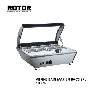 VITRINE BAIN MARIE 8 BACS 67L RTR 67L 300x300