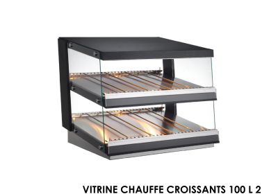VITRINE CHAUFFE CROISSANTS 100 L 2 NIVEAUX OUVERTE 953x707x691 RTR-102D