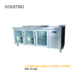 COMPTOIR 2M00 3 PORTES VITREES TPG 73 GD 300x300
