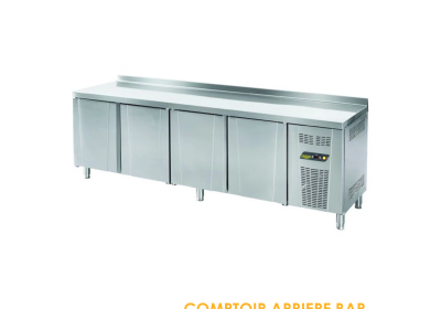 COMPTOIR ARRIERE BAR 4 PORTES VITREE 2500x600x1020 TPS 64 GD H