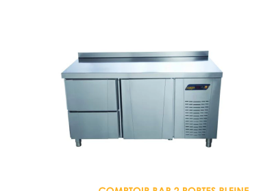 COMPTOIR BAR 2 PORTES PLEINE AVEC TIRROIRE A CAFE 1M50 TPS 62 H CD