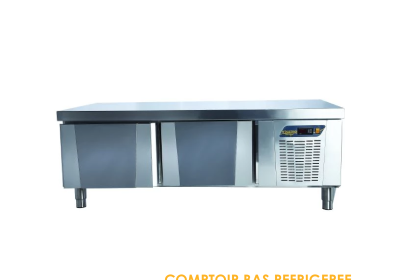 COMPTOIR BAS REFRIGEREE 2 PORTES 1500x600x550 TPG 62 L