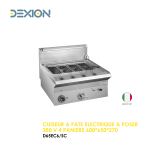 CUISEUR A PATE ELECTRIQUE A POSER 380 V 4 PANIERS 600X650X270 D65EC6 SC 300x300