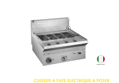 CUISEUR A PATE ELECTRIQUE A POSER 380 V 4 PANIERS 600X650X270 D65EC6 SC