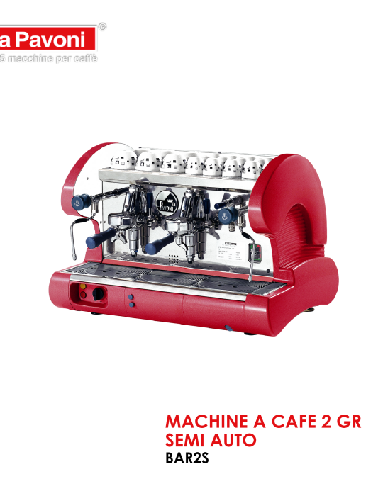 MACHINE A CAFE 2 GR SEMI AUTO BAR2S