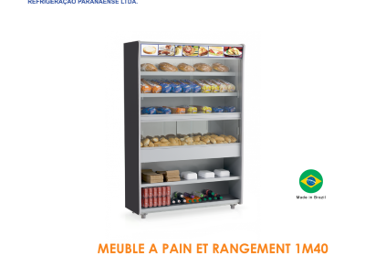 MEUBLE A PAIN ET RANGEMENT 1M40 MPRP 140 PR