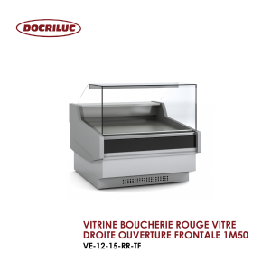 VITRINE BOUCHERIE ROUGE VITRE DROITE OUVERTURE FRONTALE 1M50 VE 12 15 RR TF 300x300