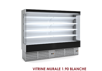 VITRINE MURALE 1.90 BLANCHE M-6-190-BL