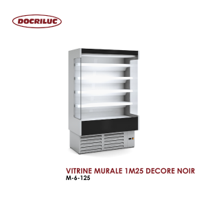 VITRINE MURALE 1M25 DECORE NOIR M 6 125 300x300