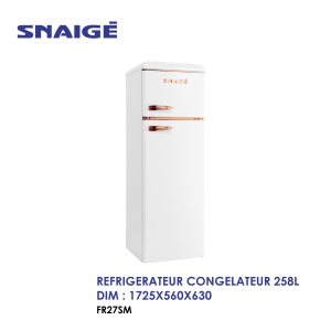 Refrigerateur SNAIGE baner 2 BLANC ET CUIVRE 300x300
